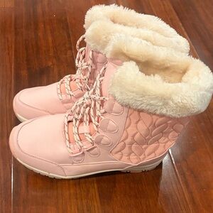 Pink Quilted Women's Boots
